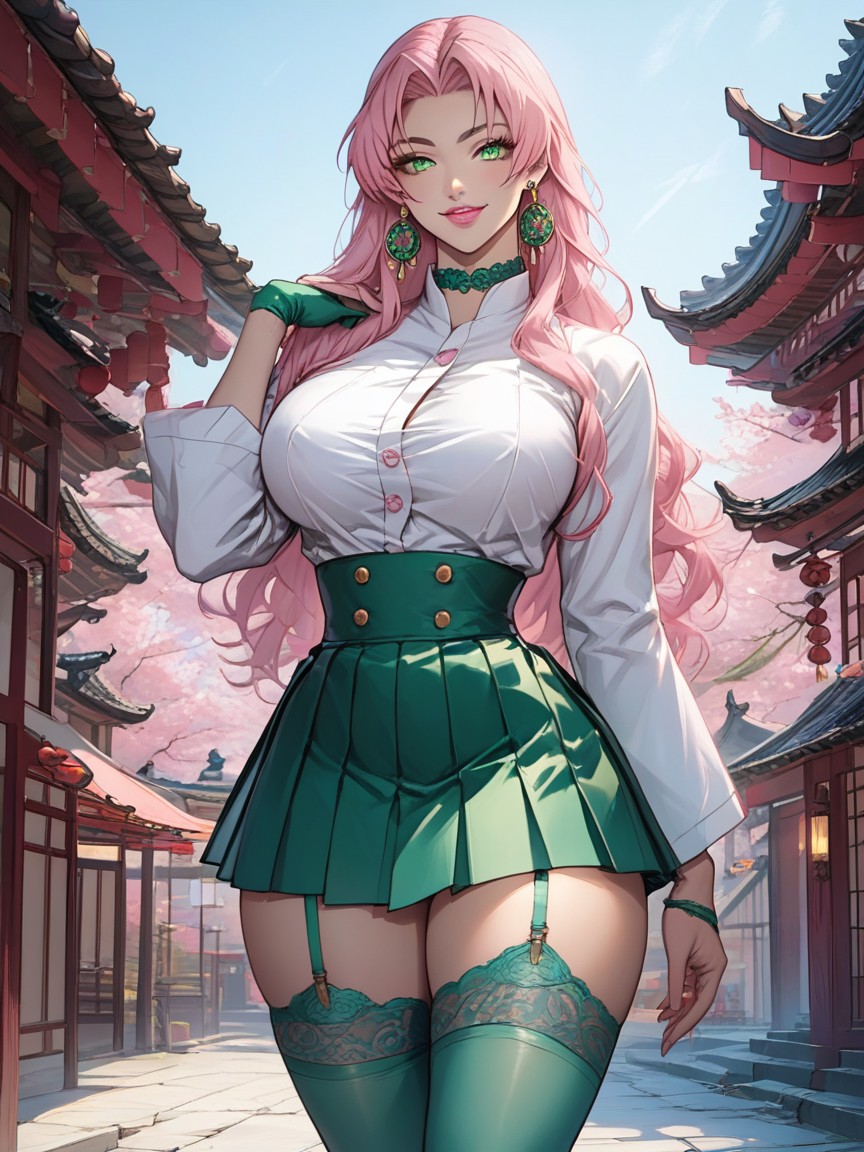 Happy, Tight Waist, Hourglass Hentai AI Porn