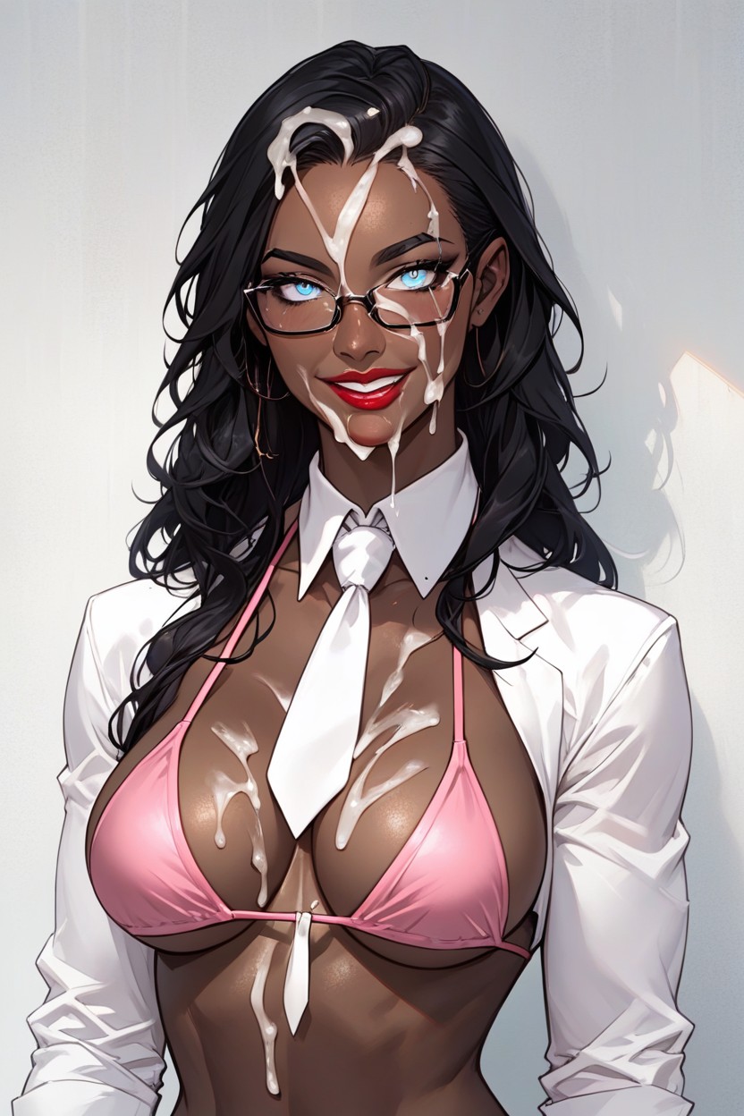 Black Eyeliner, Hard Light, Cumshot AI Porn