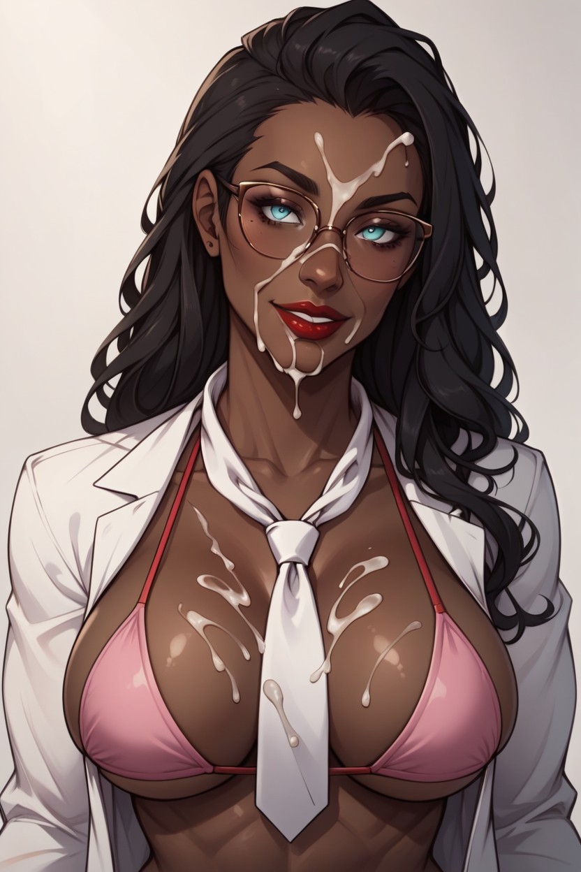 Beautiful Face, Bukkake, Long Tie AI Porn