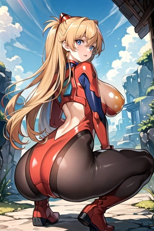 Brown Skin, Squatting, Beautiful And Delicate Mouth Hentai AI Porn
