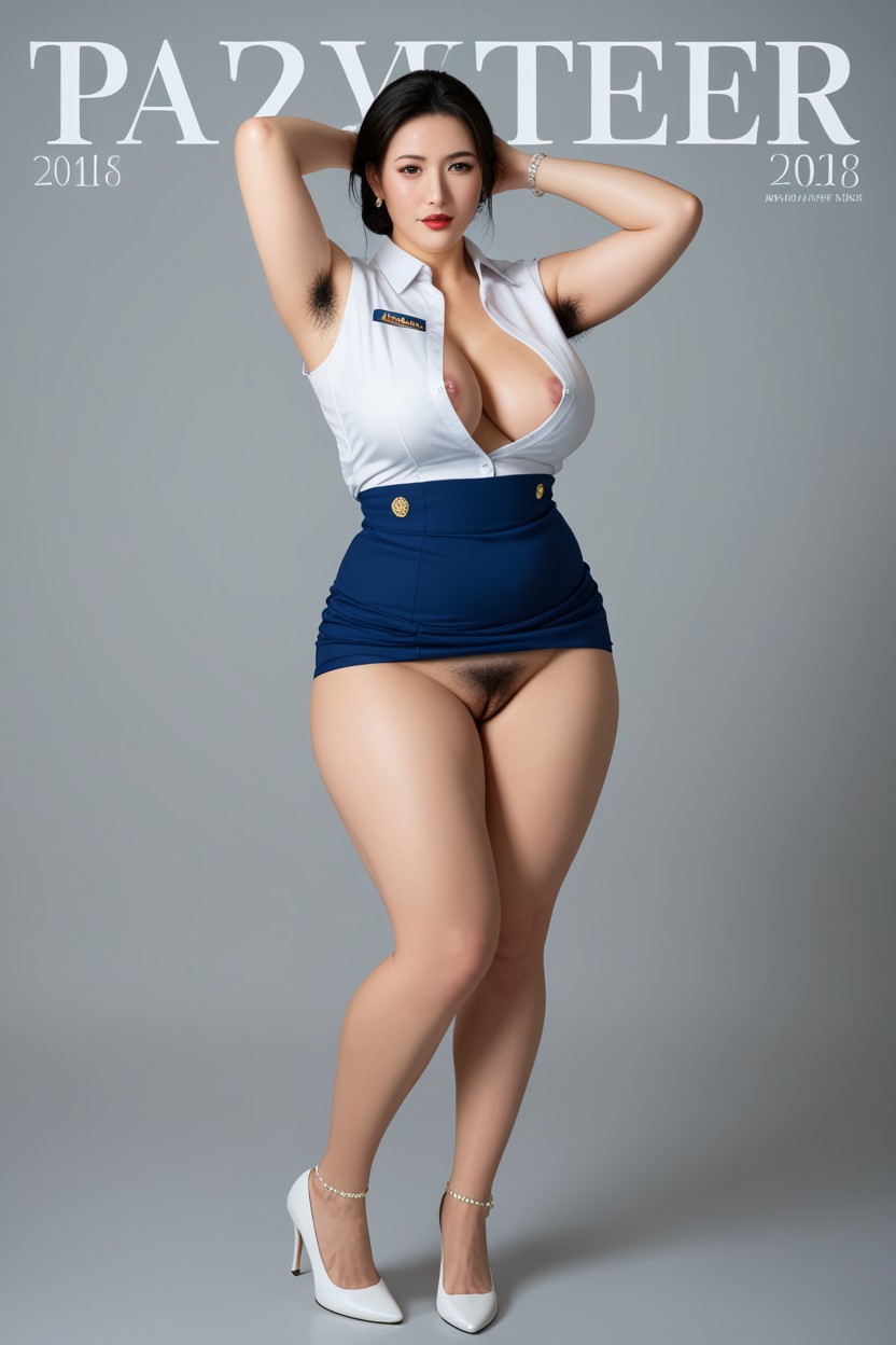 空中小姐, Nsfw, Arms Up AI国产黄片