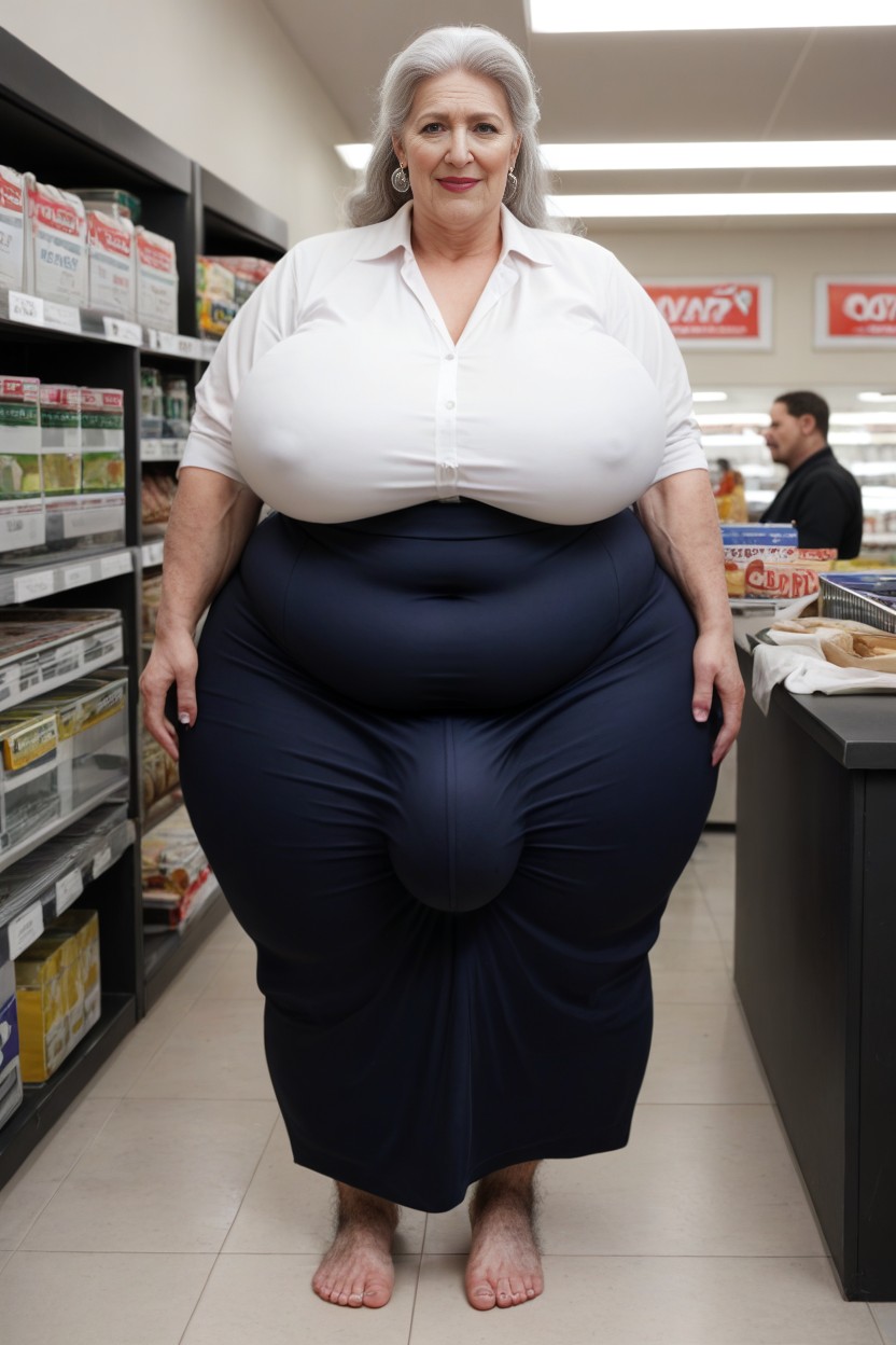 Hairy Legs Pale Skin, Obese, Hairy Feet Hairy Ankles Hairy Bushy Thighs Like A Sasquatch AI Porn