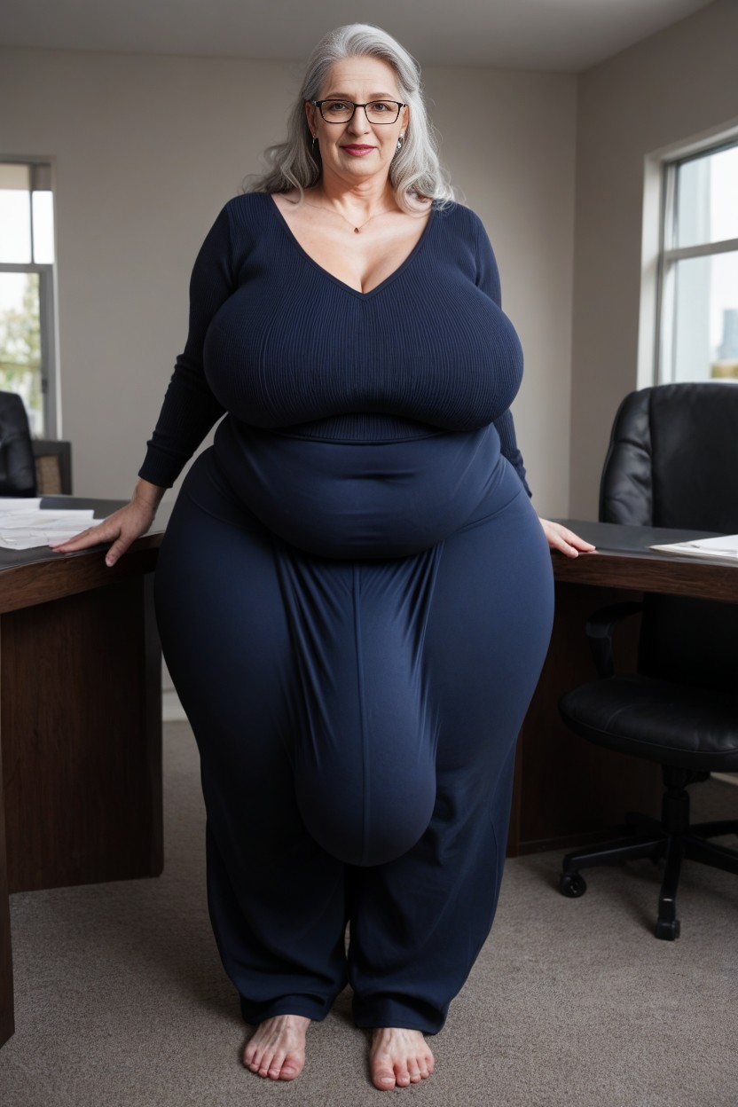 Pale Skin, 60+, Fully Clothed AI Porn