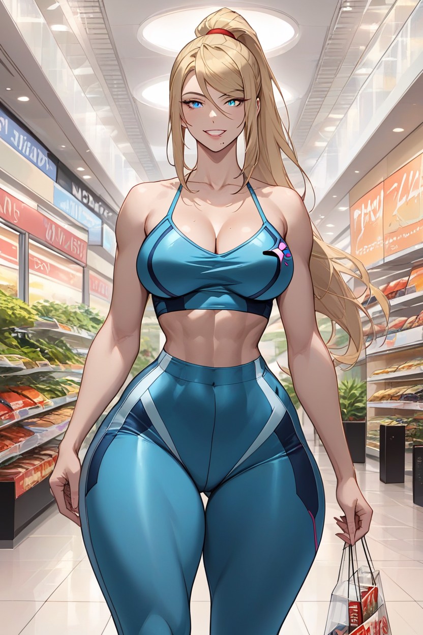 Wasp Waist, In A Mall, Standing AI Porn