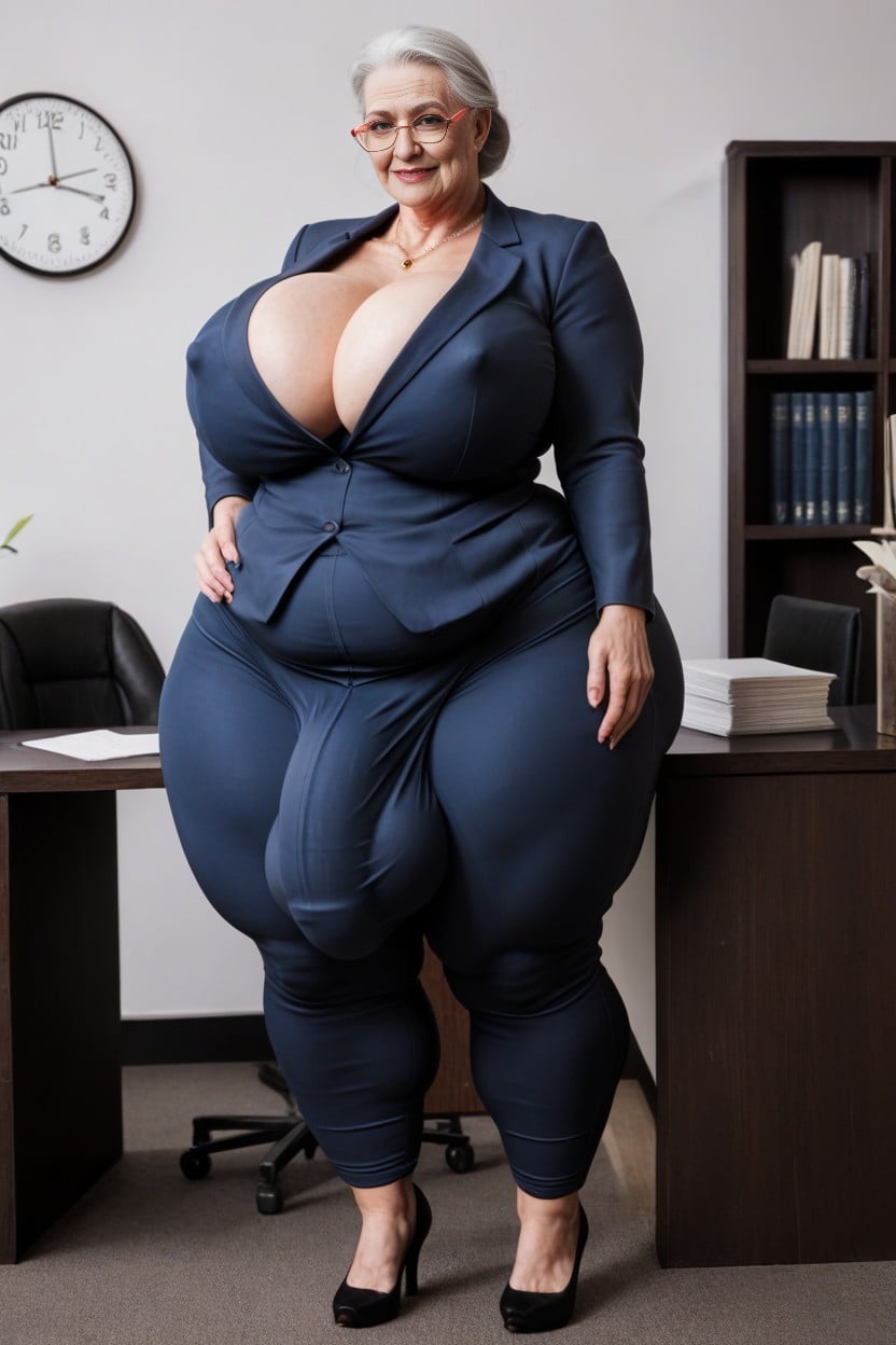 Blazer, Large Breast, Eyeshadow AI Porn