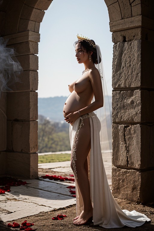 She Is Both Step Step Mother And Myth Reborn, Wet With Dew, Side View AI Porn