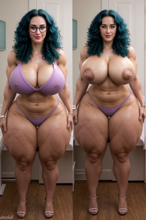 Extremely Muscular, Shy Smile, Extremely Tall AI Porn