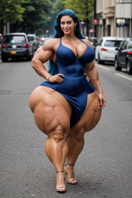 Gigantic Muscles, Massive Breast, 18+ AI Porn