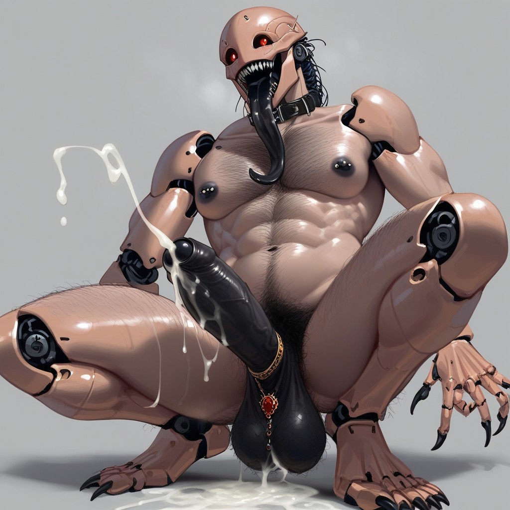 Collar, Huge Balls, Licking Hentai AI Porn