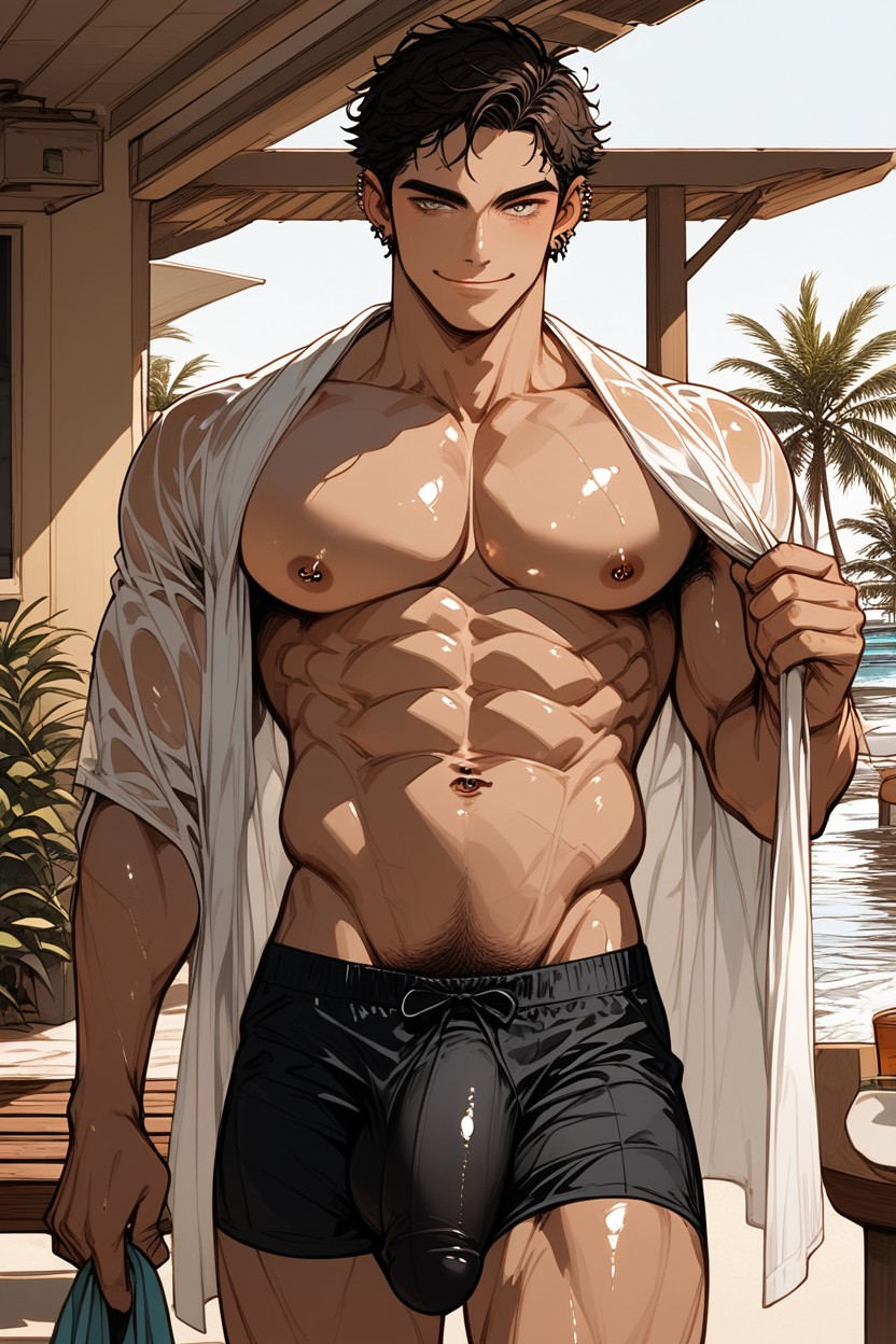 Drying Up, Wet Clothes, Open Shirt AI同性戀黃片