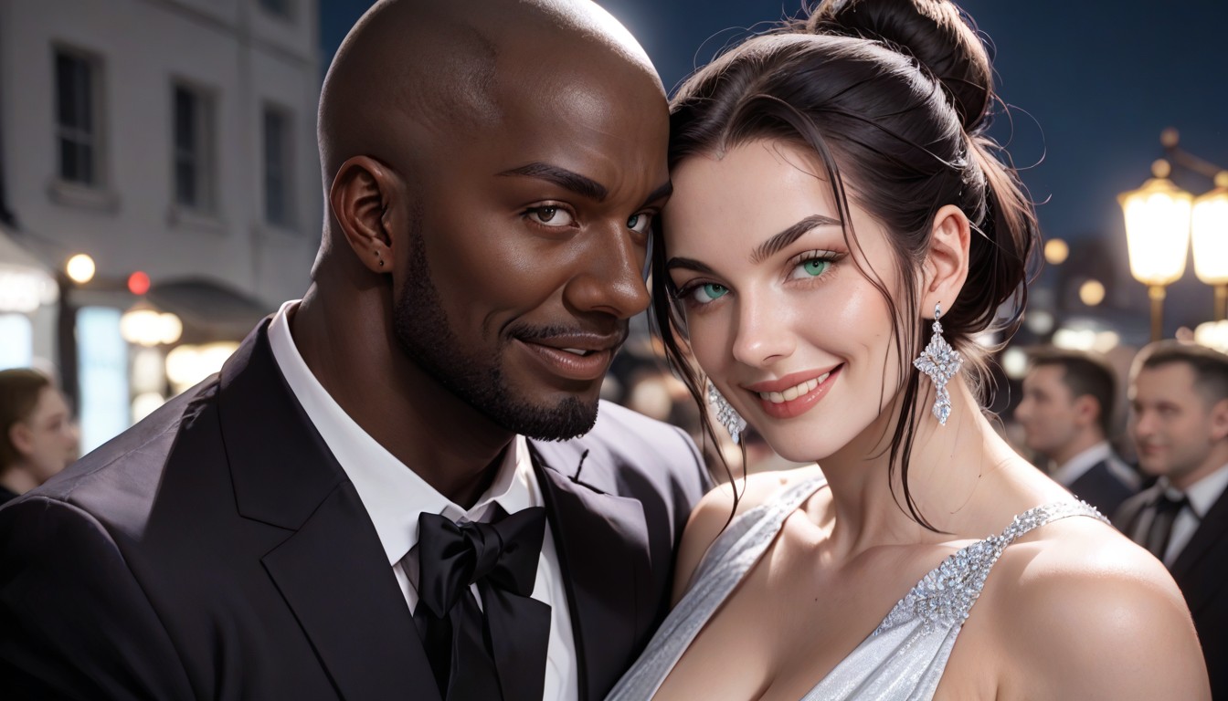 Hyperrealistic, Sharp Skin Color Contrast, Affectionate Hentai AI Porn