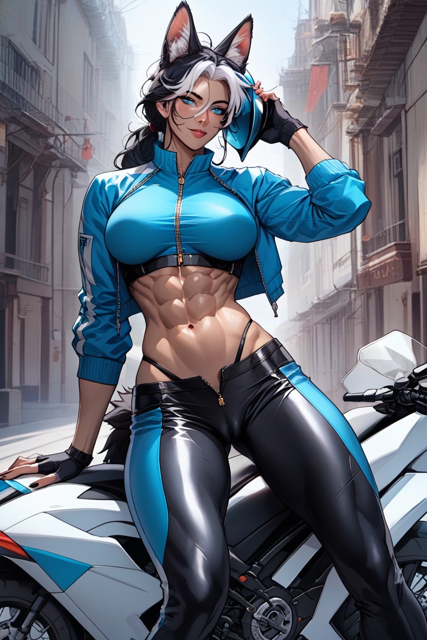 Seductive Eyes, Solo, Toned Body Hentai AI Porn