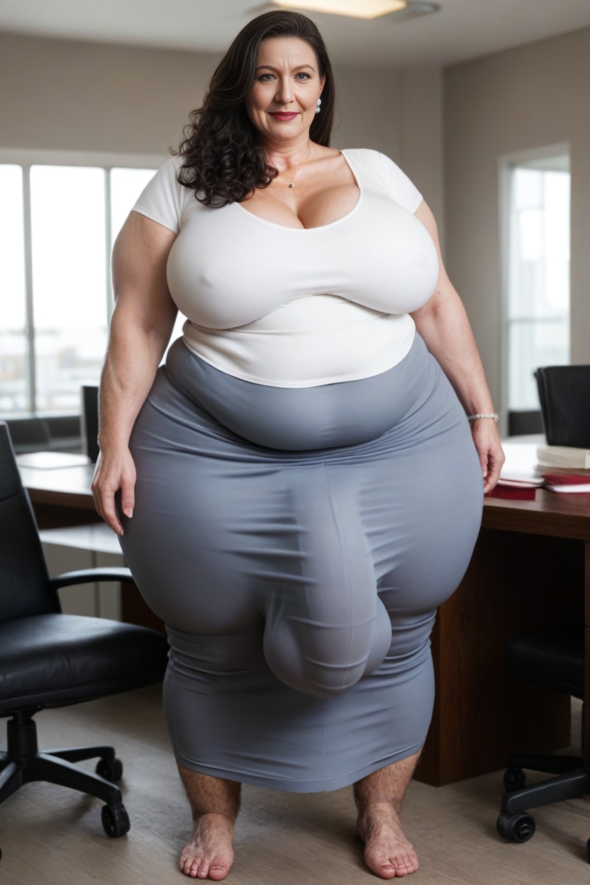 Gigantic Saggy Breast, Big Belly, Gigantic Ass AI Porn