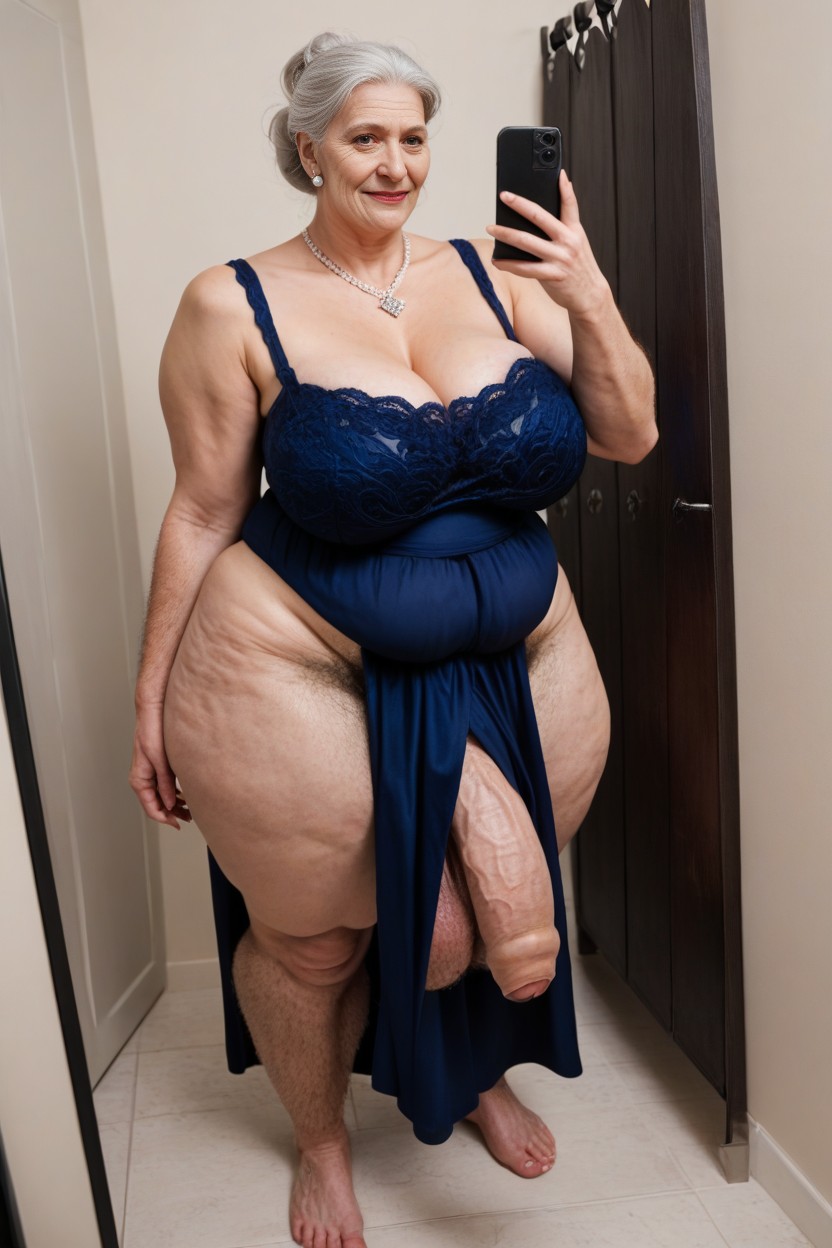 Huge Round Thighs, Big Belly, Gros Cul Porno IA