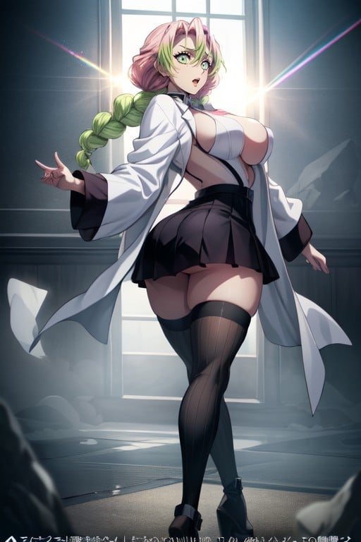 Large Breast, Half Nipples, Pixie Cut Hentai AI Porn