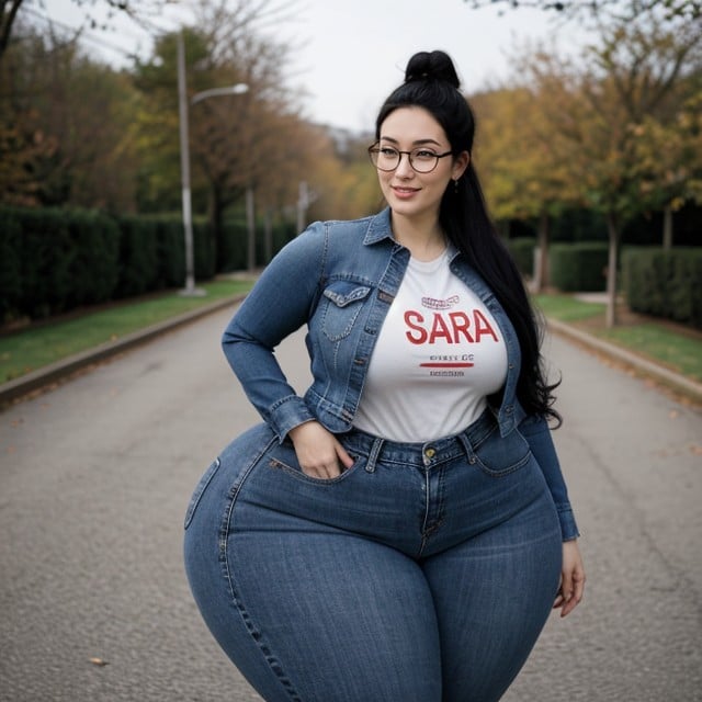 Enormous Massive Wide Hips, Hyper Realistic, Hyper Wide Hips Pornografia de IA