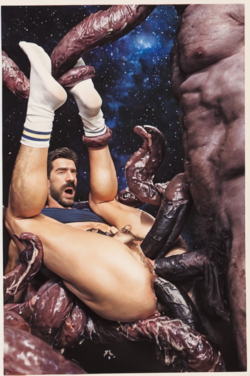 Hairy, Facial Hair, Gay ゲイAIポルノ