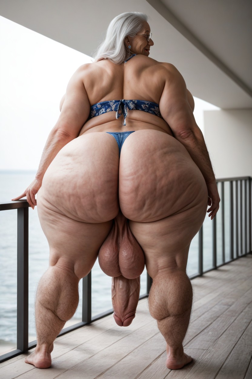 Impossibly Huge Ass, Veiny Legs Veiny Arms Hairy Legs Hairy Thighs Legs Covered In Hair, Hyper Length Legs Hyper Testicals AI Porn
