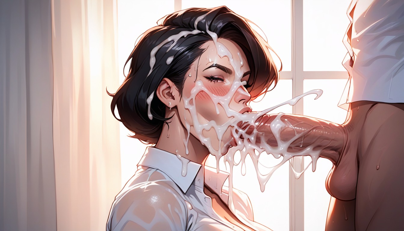 Cum Dripping, 무릎꿇기, 18+ AI 포르노