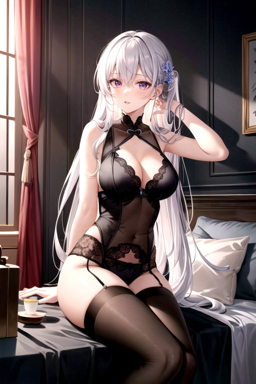 Legs Crossed, Pale Skin, 18+ Hentai AI Porn