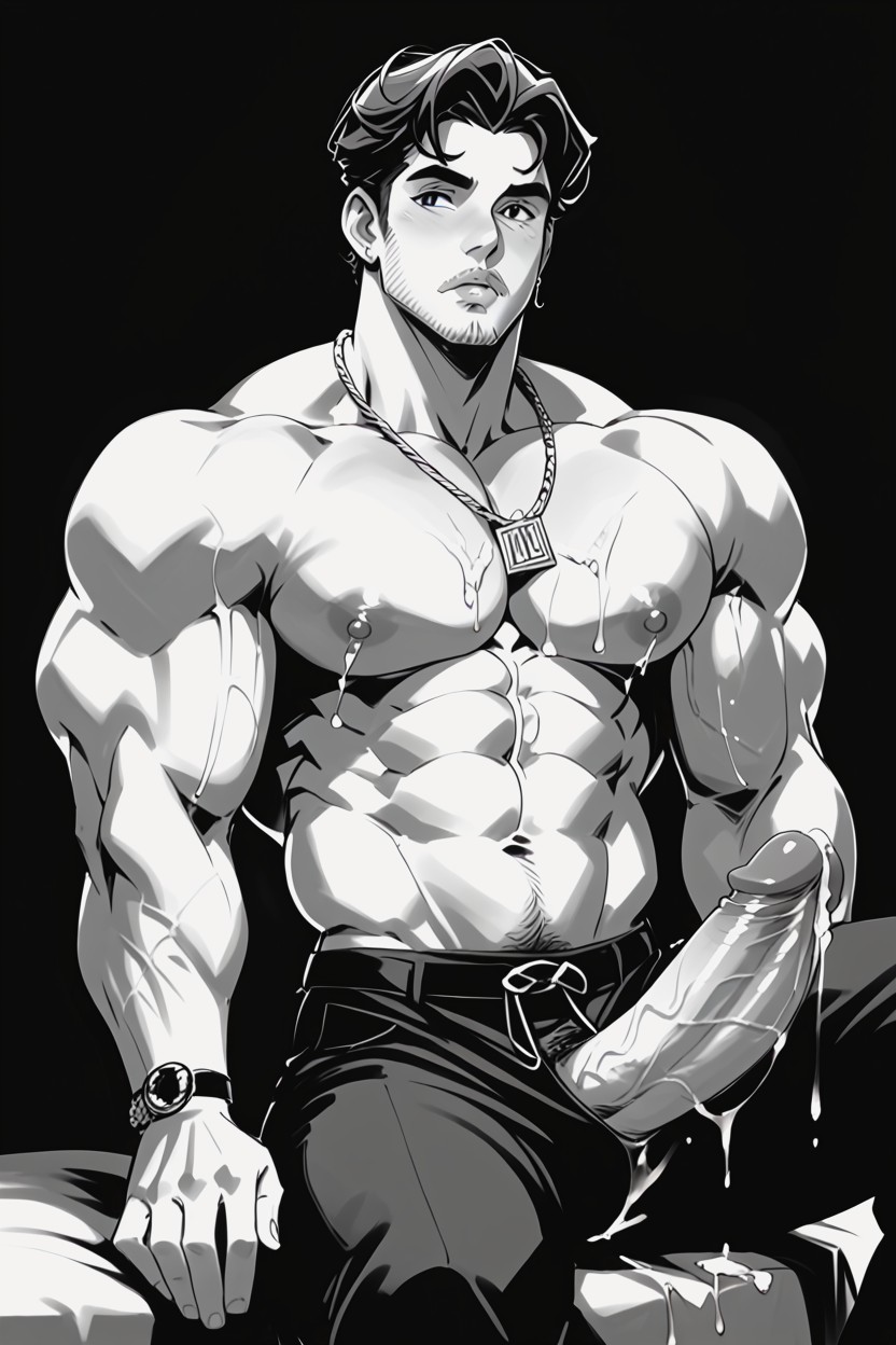 Ultra High Res, Smooth Pecs, Award Winning Photo Porno gay IA
