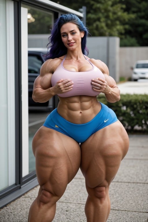 Ultra Muscular Arms, Gigantic Muscles, Muscular Striated AI Porn