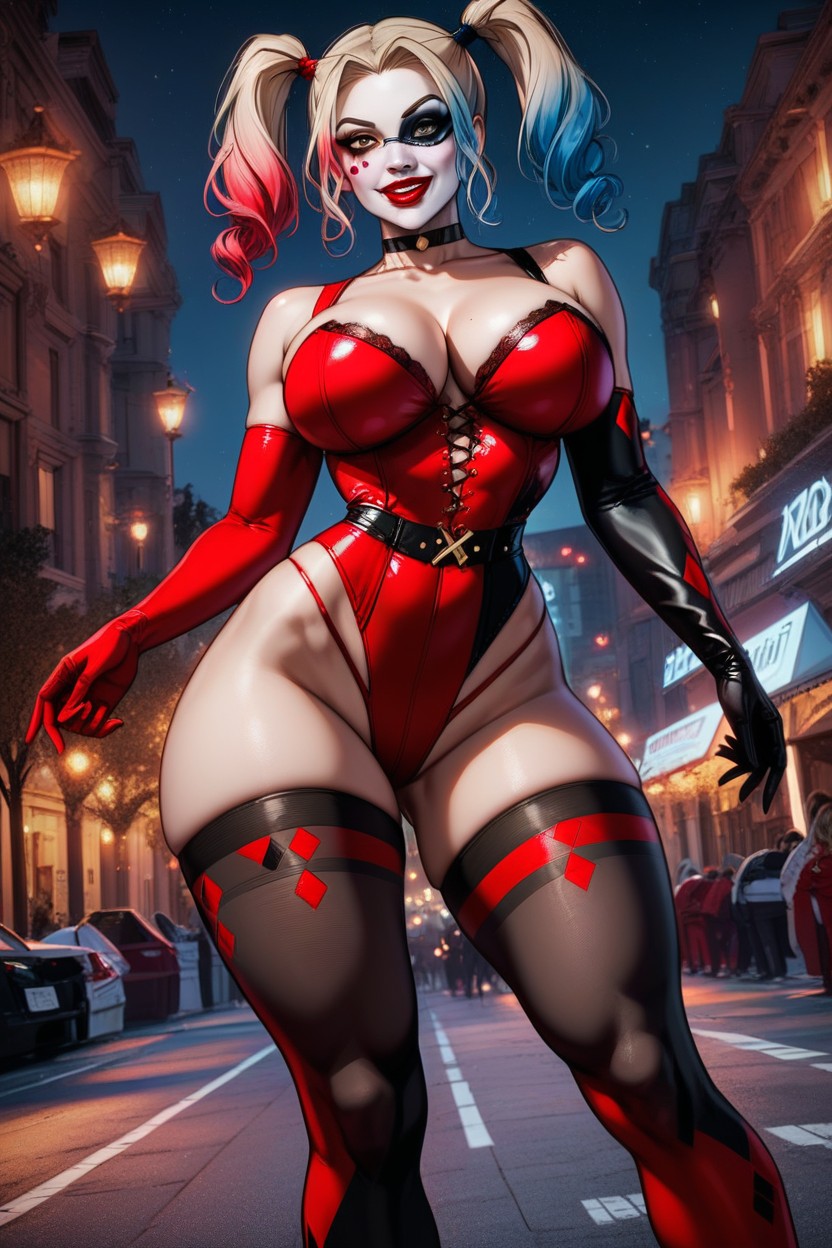 Red Bra, Night, A Hard Shadow AI Porn