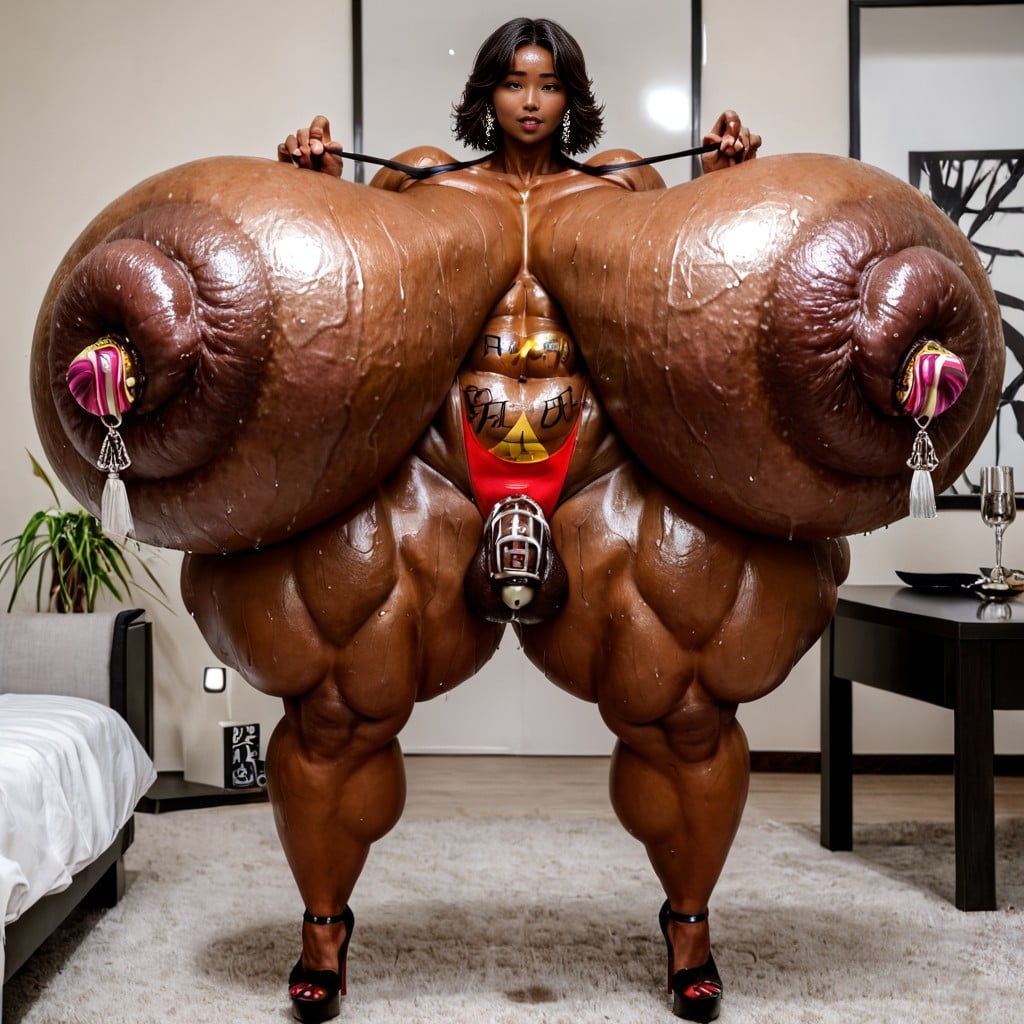 Bottom Heavy, Huge Nipples, Massive Tits AI Porn