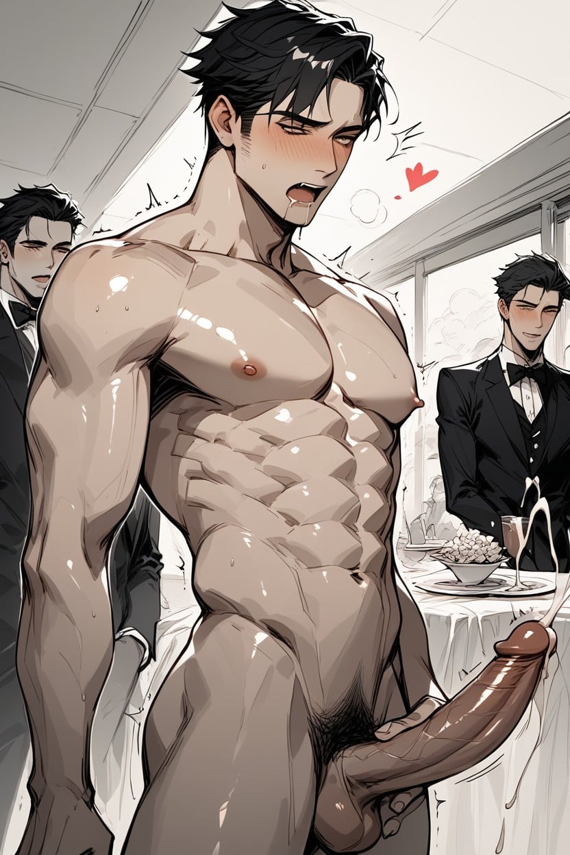 Drooling, Hard Cock, Standing 게이 AI 포르노