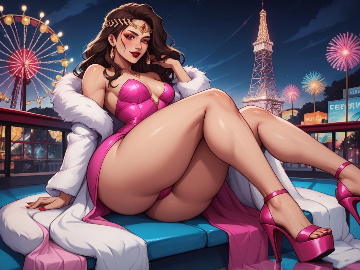 Diamond Circlet, Cinematic, Thick Thighs AI Porn