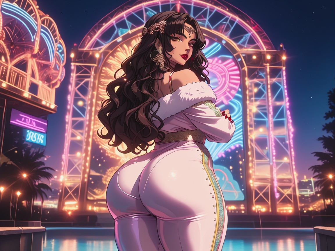 White Fur Coat, Close Up, 18+ Hentai AI Porn