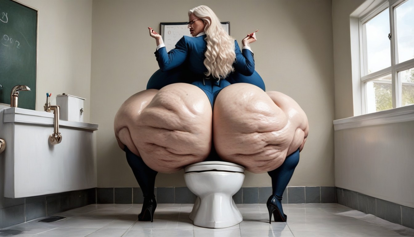 Large Breast, Hyper Booty, Long Blonde Hair AI Porn