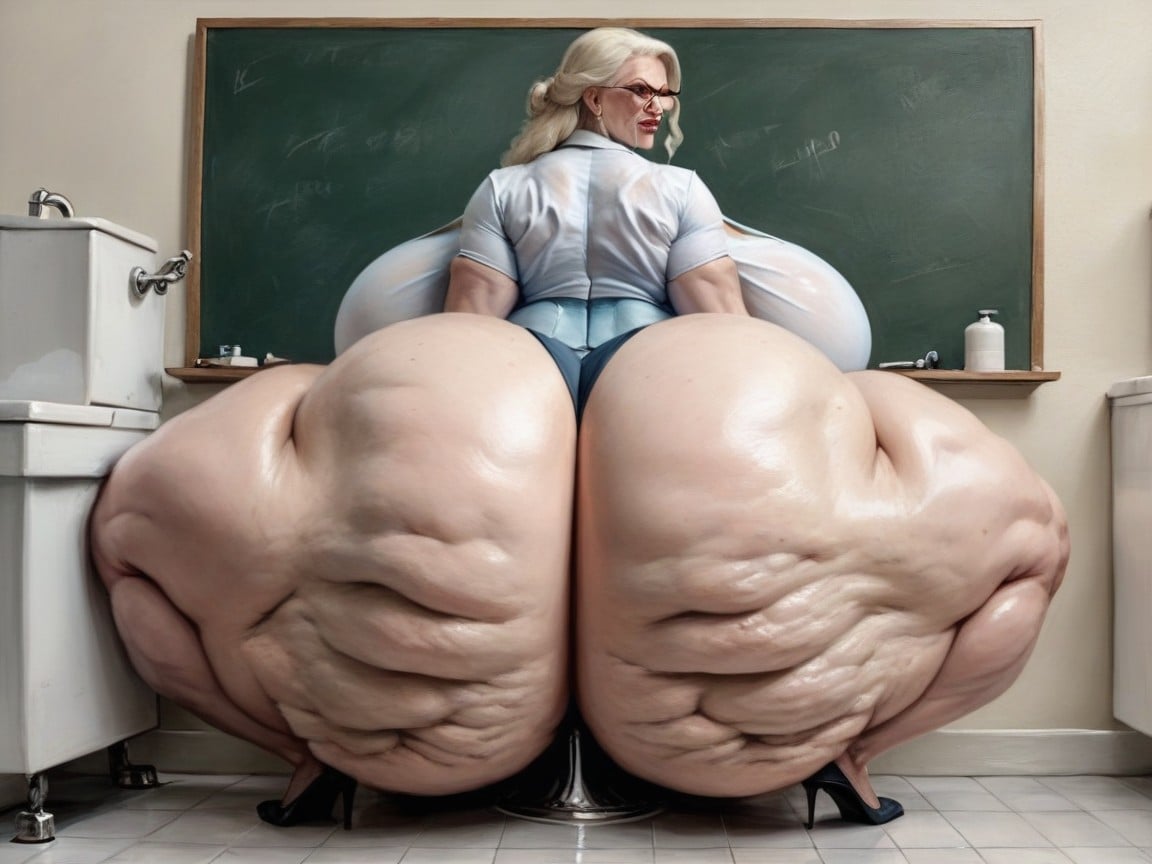 Skinny, Hyper Booty, Massive Booty AI Porn