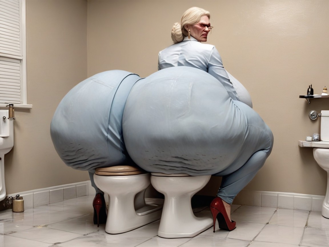 Hyper Massive, Rear View, Skinny AI Porn