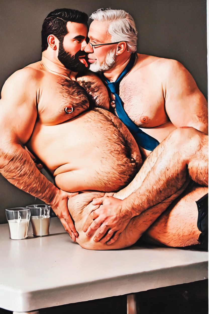 Interracial, Glasses, Fat Man AI同性戀黃片