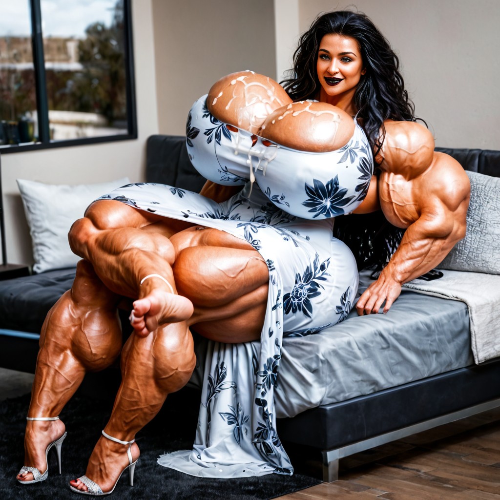 Extremely Large Cock, Blue Eyes, Ultra Muscular AI Porn