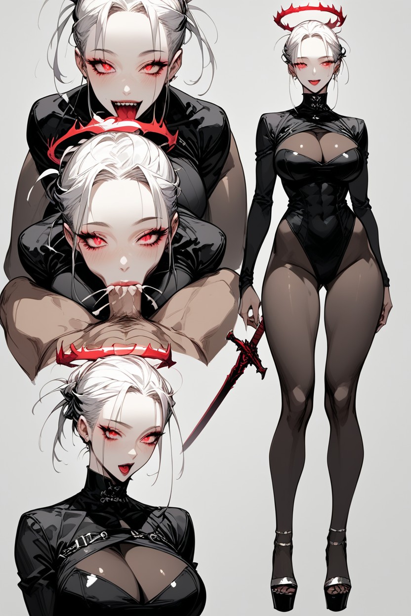 Dripping Cum, Big Penis, Rolling Eyes Hentai IA