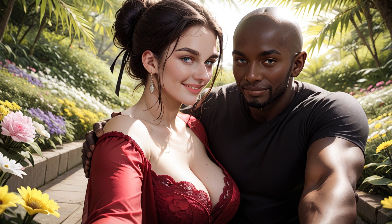 30+, Detailed Faces, His Arm Is Possessively Resting On Her Shoulder Porno IA Hentai