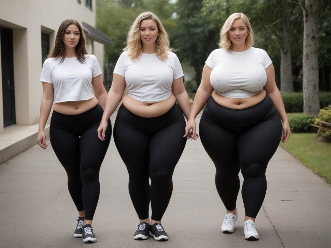 Blue Eyes, Ssbbw, Extremely Wide Hips AI Porn