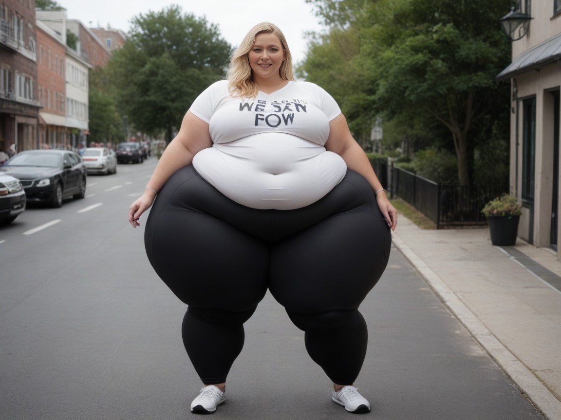 Blue Eyes, Extremely Wide Hips, Outdoors AI Porn