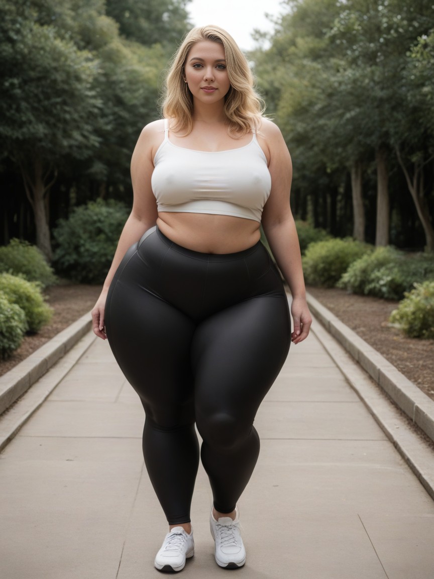 Full Body, Leggings, Pear Shaped Body AI Porn