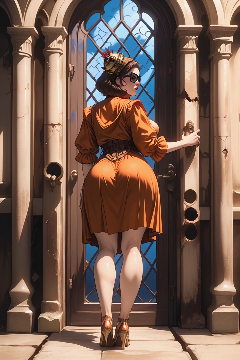 Sneaking Pose, Puffy Nipples, 20+ AI Porn