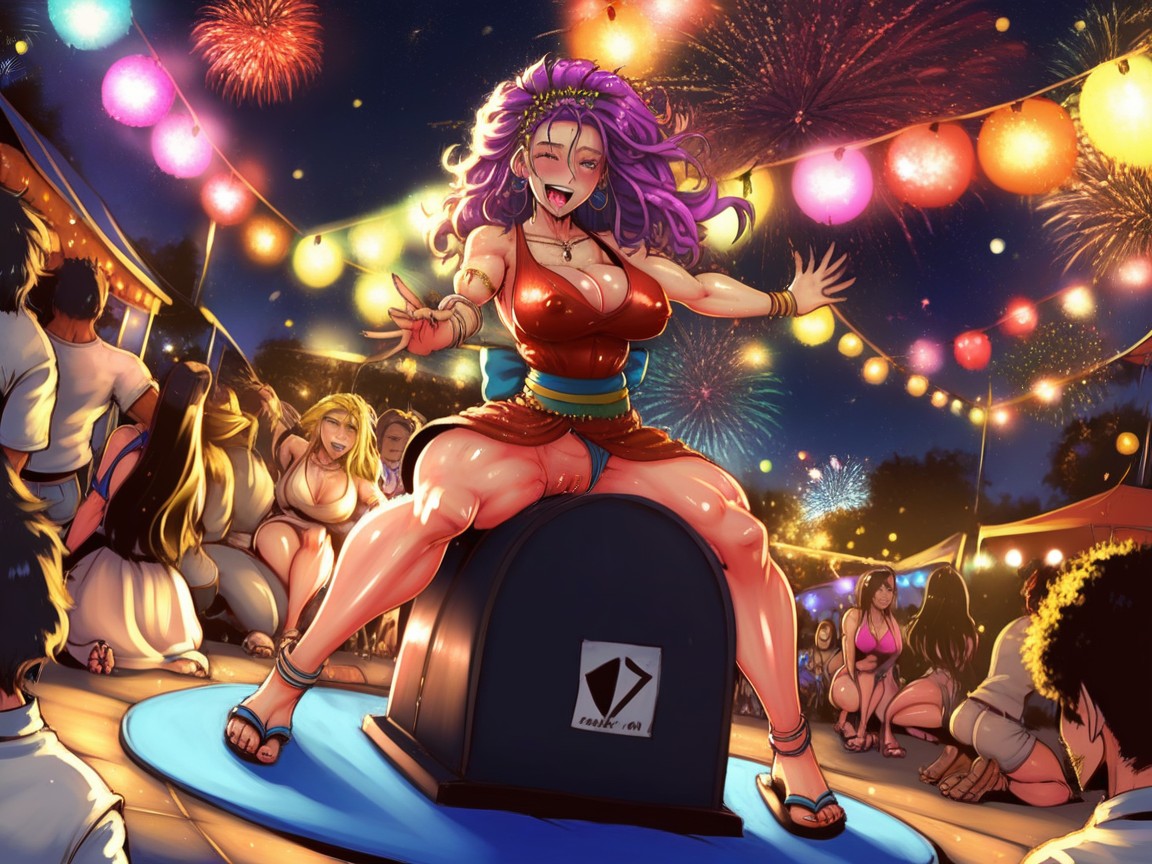 Side View, Multiple Women, Riding Sybians AI Porn