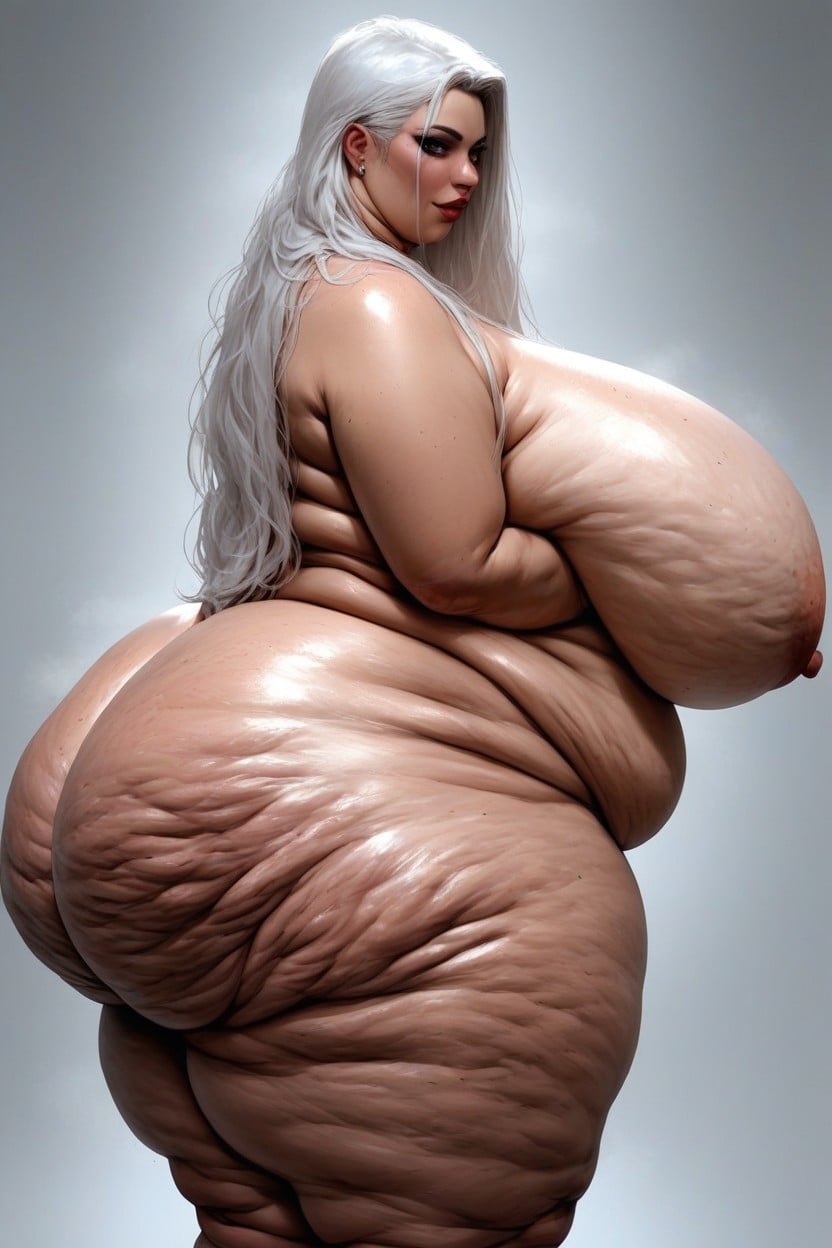 Low Hanging Mommy Belly, Extremadamente Pesado En La Parte Inferior, Double Chin Porno BBW IA