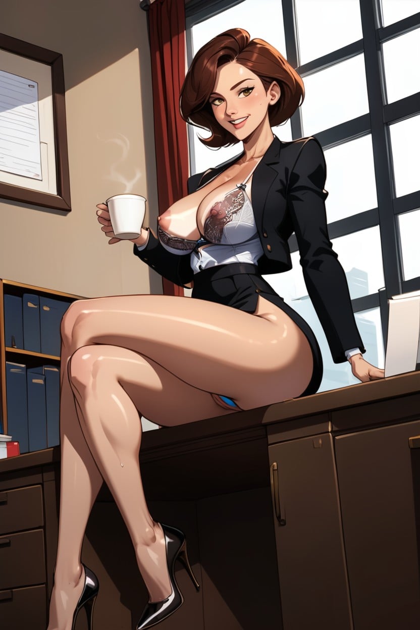 Perfect Teeth, No Shirt, 18+ AI Porn