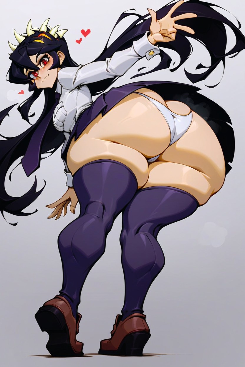 Brown Shoes, Shirt, Bubble Butt AI Porn