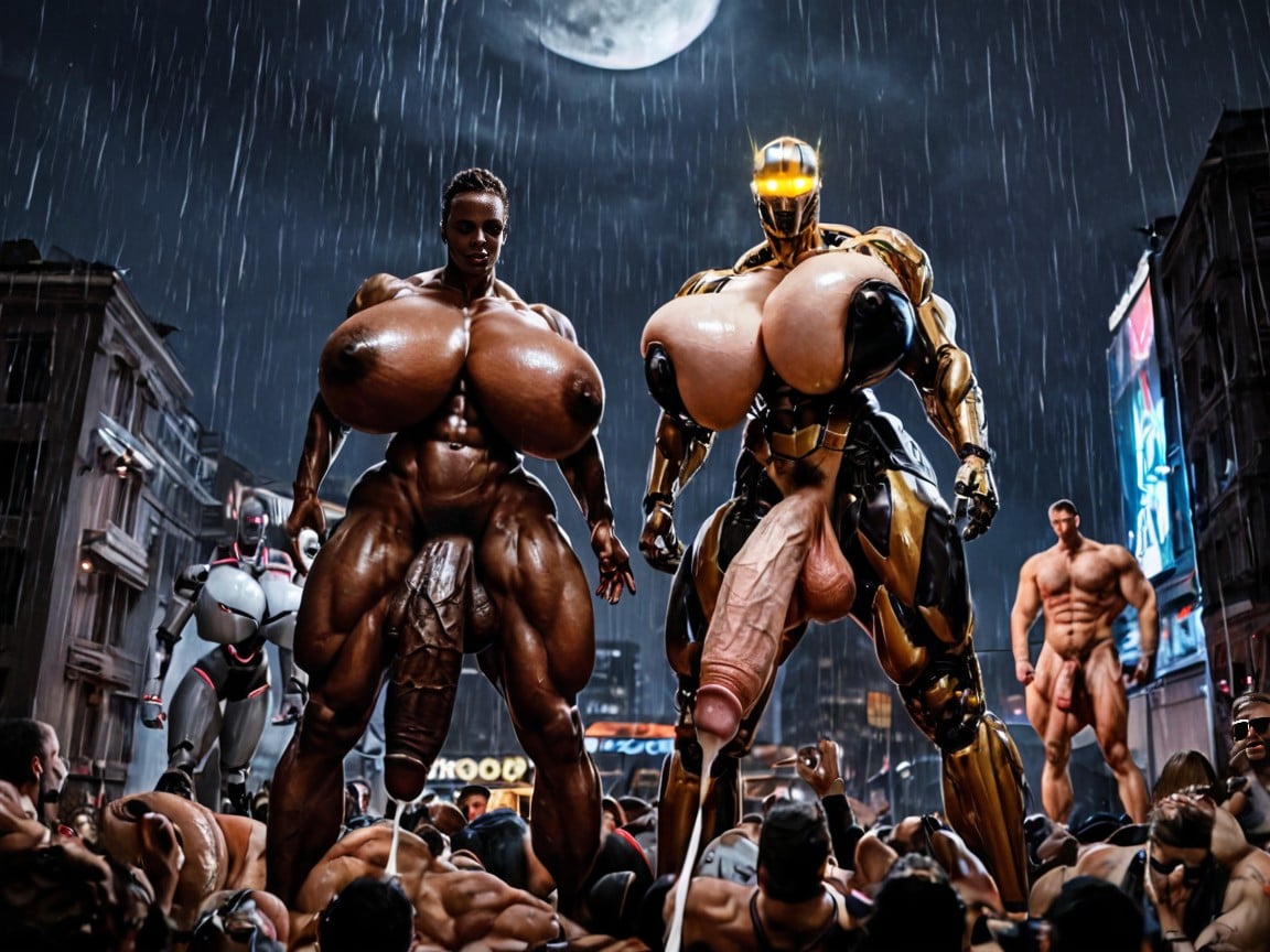 Robot Futa, Hyper Extremely Veins, Big Massive Veins Shemale AI Porn