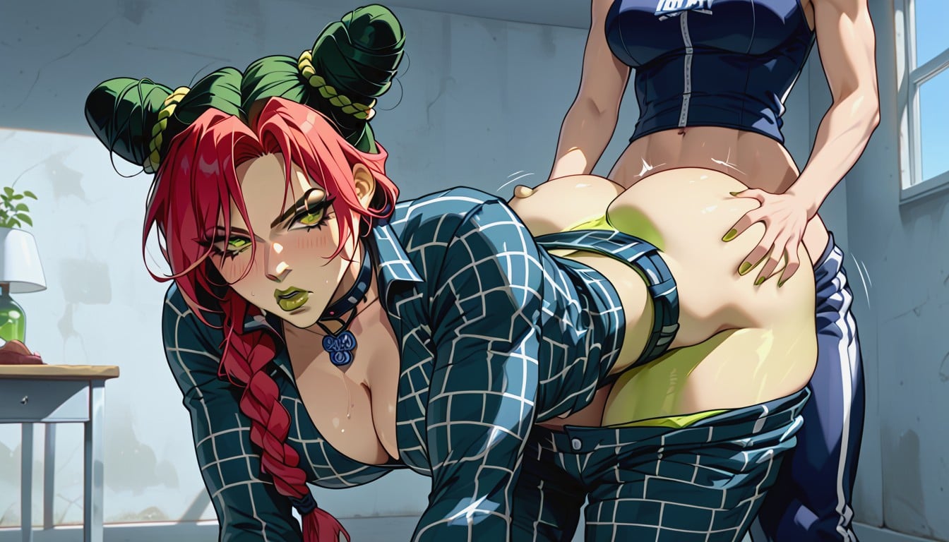 Makima From Chainsaw Man, Jolyne Gets Dominated By Makima, Grope Hentai IA