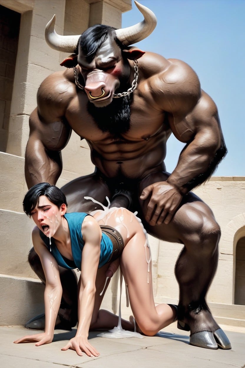Tunic, Wide Angle, Fucked From Behind AI Gay Porn