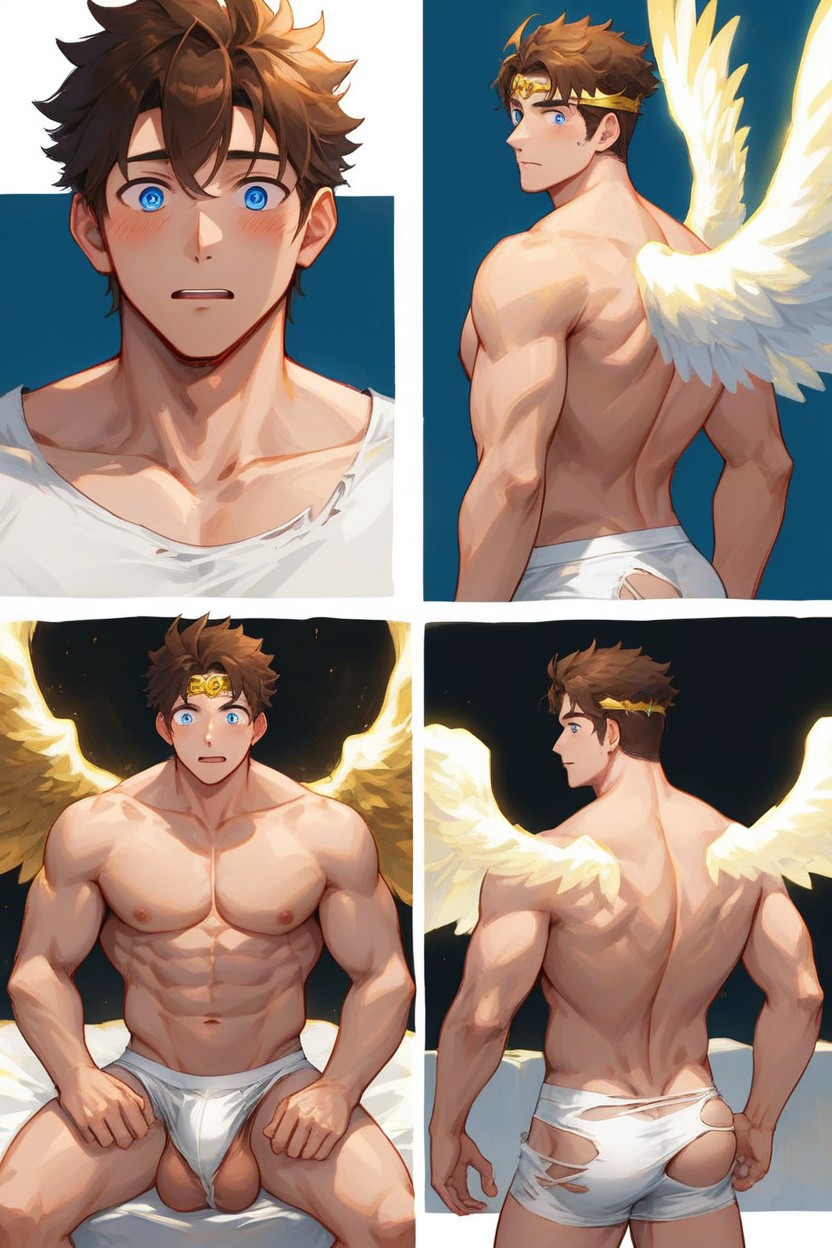 Torn Underwear, Pit, Icarus AI Gay Porn